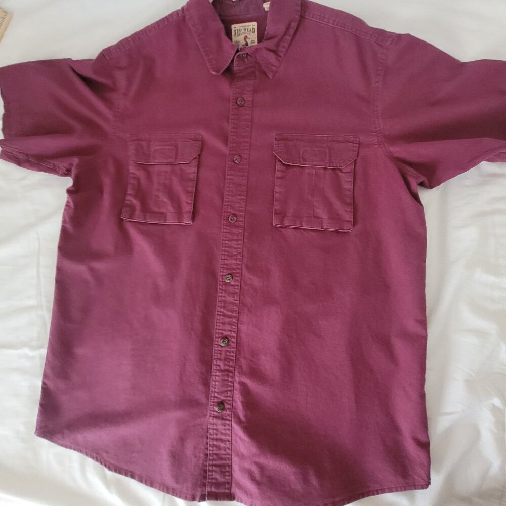 Red Head Brand Mans Short Sleeve Shirt Size XL